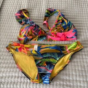Aerie Multicolor Tropical Bikini